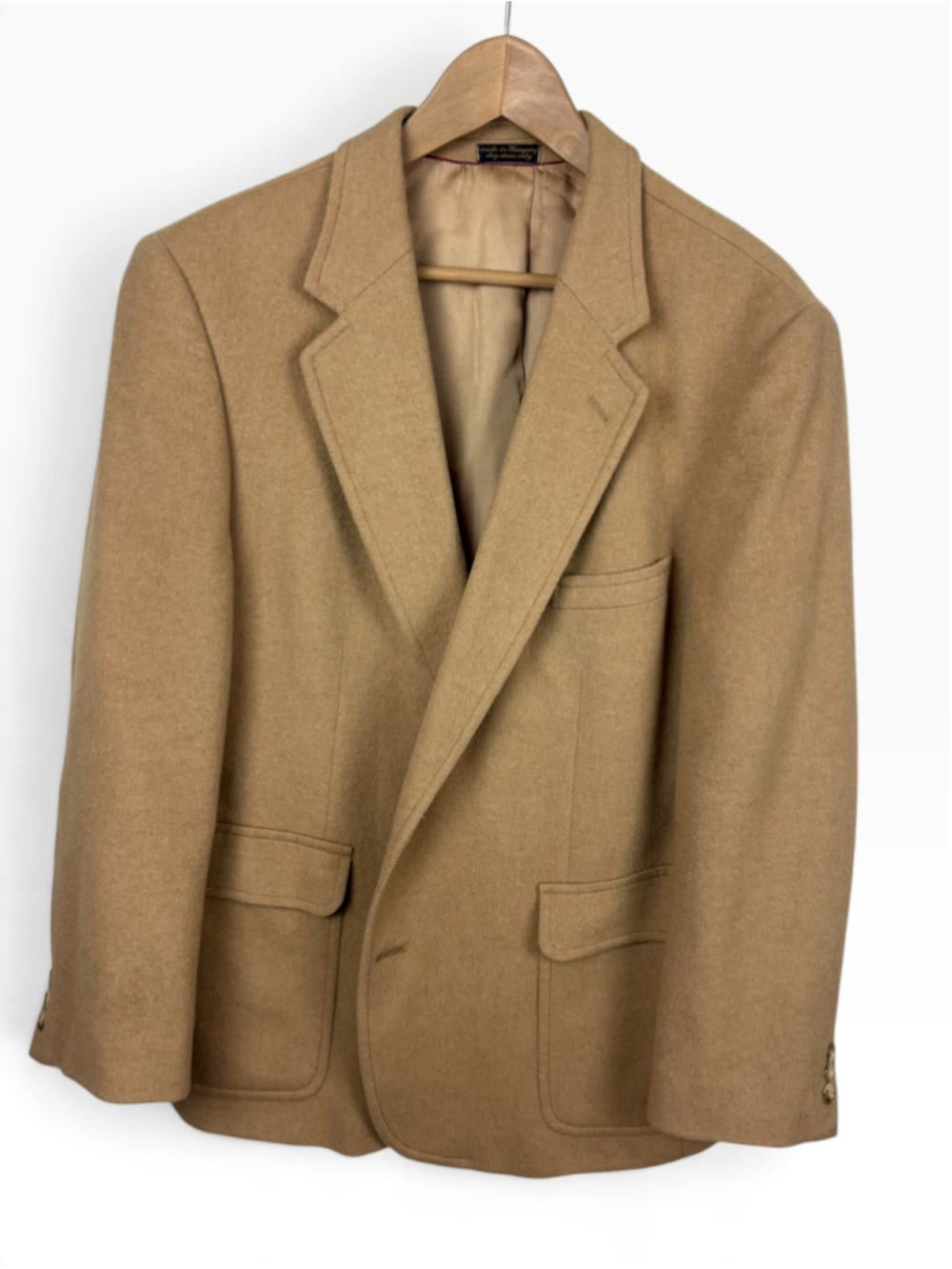 Vintage J.G. Hook Golden Anchor Camel Hair Blend Tan Blazer Sport Coat Men’s M - Picture 2 of 13